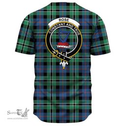 Scottish Rose Hunting Ancient Clan Tartan Baseball Jersey - Crest Classic Scottish Plaid Tartan Plaid