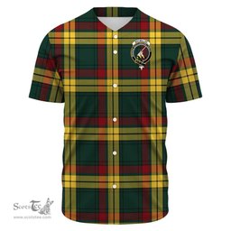 Scottish MacMillan Old Modern Clan Tartan Baseball Jersey - Crest Classic Scottish Plaid Tartan Plaid