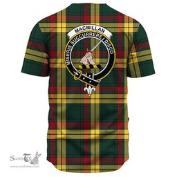 Scottish MacMillan Old Modern Clan Tartan Baseball Jersey - Crest Classic Scottish Plaid Tartan Plaid