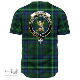 Scottish Stewart Hunting Modern Clan Tartan Baseball Jersey - Crest Classic Scottish Plaid Tartan Plaid