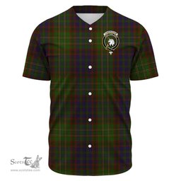 Scottish Cunningham Hunting Modern Clan Tartan Baseball Jersey - Crest Classic Scottish Plaid Tartan Plaid