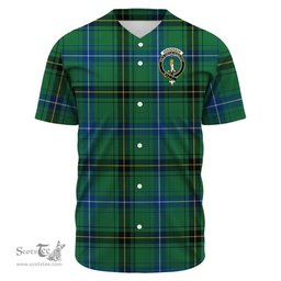 Scottish Henderson Ancient Clan Tartan Baseball Jersey - Crest Classic Scottish Plaid Tartan Plaid