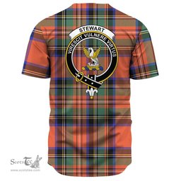 Scottish Stewart Royal Ancient Clan Tartan Baseball Jersey - Crest Classic Scottish Plaid Tartan Plaid