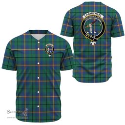 Scottish Carmichael Ancient Clan Tartan Baseball Jersey - Crest Classic Scottish Plaid Tartan Plaid
