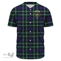 Scottish Graham of Montrose Modern Clan Tartan Baseball Jersey - Crest Classic Scottish Plaid Tartan Plaid