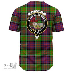 Scottish MacDonald of Clanranald Clan Tartan Baseball Jersey - Crest Classic Scottish Plaid Tartan Plaid