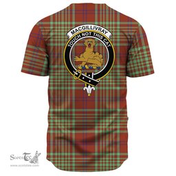 Scottish MacGillivray Hunting Ancient Clan Tartan Baseball Jersey - Crest Classic Scottish Plaid Tartan Plaid