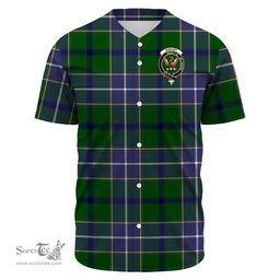 Scottish Wishart Hunting Modern Clan Tartan Baseball Jersey - Crest Classic Scottish Plaid Tartan Plaid