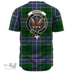 Scottish Wishart Hunting Modern Clan Tartan Baseball Jersey - Crest Classic Scottish Plaid Tartan Plaid