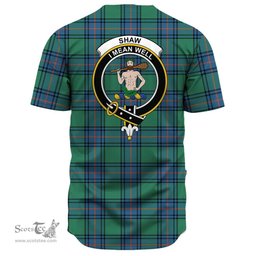 Scottish Shaw Ancient Clan Tartan Baseball Jersey - Crest Classic Scottish Plaid Tartan Plaid