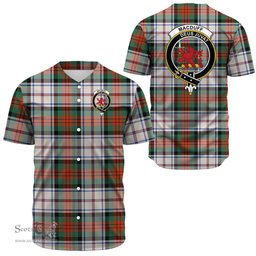 Scottish MacDuff Dress Ancient Clan Tartan Baseball Jersey - Crest Classic Scottish Plaid Tartan Plaid