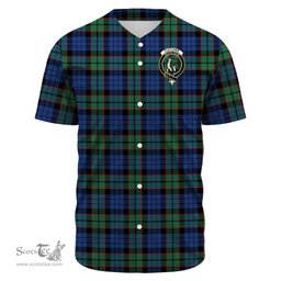 Scottish Fletcher Ancient Clan Tartan Baseball Jersey - Crest Classic Scottish Plaid Tartan Plaid