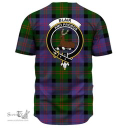 Scottish Blair Modern Clan Tartan Baseball Jersey - Crest Classic Scottish Plaid Tartan Plaid
