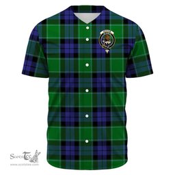Scottish Graham of Menteith Modern Clan Tartan Baseball Jersey - Crest Classic Scottish Plaid Tartan Plaid