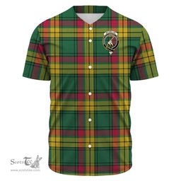 Scottish MacMillan Old Ancient Clan Tartan Baseball Jersey - Crest Classic Scottish Plaid Tartan Plaid