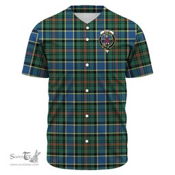 Scottish Ogilvie Hunting Modern Clan Tartan Baseball Jersey - Crest Classic Scottish Plaid Tartan Plaid