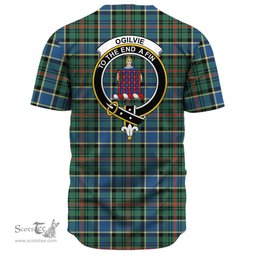 Scottish Ogilvie Hunting Modern Clan Tartan Baseball Jersey - Crest Classic Scottish Plaid Tartan Plaid