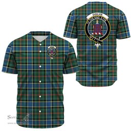 Scottish Ogilvie Hunting Modern Clan Tartan Baseball Jersey - Crest Classic Scottish Plaid Tartan Plaid