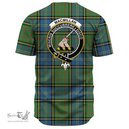 Scottish MacMillan Hunting Ancient Clan Tartan Baseball Jersey - Crest Classic Scottish Plaid Tartan Plaid