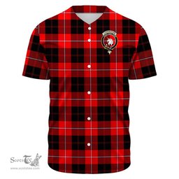 Scottish Cunningham Modern Clan Tartan Baseball Jersey - Crest Classic Scottish Plaid Tartan Plaid