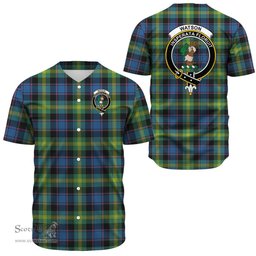 Scottish Watson Ancient Clan Tartan Baseball Jersey - Crest Classic Scottish Plaid Tartan Plaid