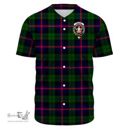 Scottish Urquhart Modern Clan Tartan Baseball Jersey - Crest Classic Scottish Plaid Tartan Plaid