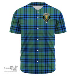 Scottish Falconer Clan Tartan Baseball Jersey - Crest Classic Scottish Plaid Tartan Plaid