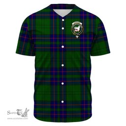 Scottish Lockhart Clan Tartan Baseball Jersey - Crest Classic Scottish Plaid Tartan Plaid
