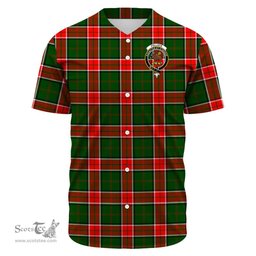 Scottish Pollock Modern Clan Tartan Baseball Jersey - Crest Classic Scottish Plaid Tartan Plaid