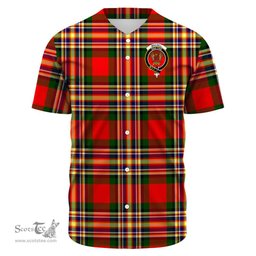 Scottish MacGill Modern Clan Tartan Baseball Jersey - Crest Classic Scottish Plaid Tartan Plaid