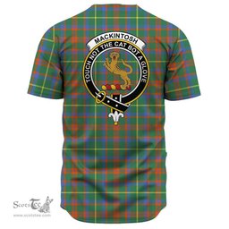 Scottish MacKintosh Hunting Ancient Clan Tartan Baseball Jersey - Crest Classic Scottish Plaid Tartan Plaid