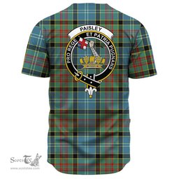 Scottish Paisley District Clan Tartan Baseball Jersey - Crest Classic Scottish Plaid Tartan Plaid