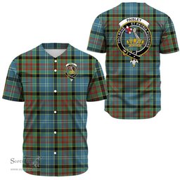 Scottish Paisley District Clan Tartan Baseball Jersey - Crest Classic Scottish Plaid Tartan Plaid