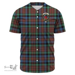 Scottish MacDuff Hunting Ancient Clan Tartan Baseball Jersey - Crest Classic Scottish Plaid Tartan Plaid