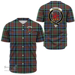 Scottish MacDuff Hunting Ancient Clan Tartan Baseball Jersey - Crest Classic Scottish Plaid Tartan Plaid