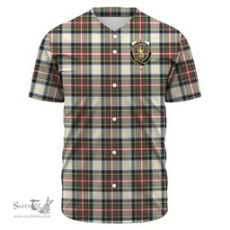 Scottish Stewart Dress Ancient Clan Tartan Baseball Jersey - Crest Classic Scottish Plaid Tartan Plaid