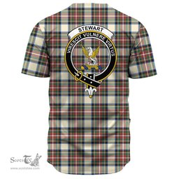 Scottish Stewart Dress Ancient Clan Tartan Baseball Jersey - Crest Classic Scottish Plaid Tartan Plaid