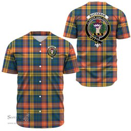 Scottish Buchanan Ancient Clan Tartan Baseball Jersey - Crest Classic Scottish Plaid Tartan Plaid