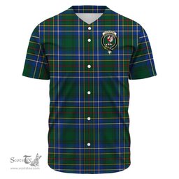 Scottish Cockburn Ancient Clan Tartan Baseball Jersey - Crest Classic Scottish Plaid Tartan Plaid