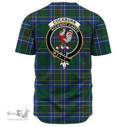 Scottish Cockburn Ancient Clan Tartan Baseball Jersey - Crest Classic Scottish Plaid Tartan Plaid