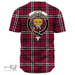 Scottish Little Clan Tartan Baseball Jersey - Crest Classic Scottish Plaid Tartan Plaid