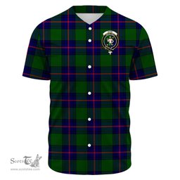 Scottish Shaw Modern Clan Tartan Baseball Jersey - Crest Classic Scottish Plaid Tartan Plaid