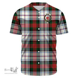 Scottish MacDuff Dress Modern Clan Tartan Baseball Jersey - Crest Classic Scottish Plaid Tartan Plaid