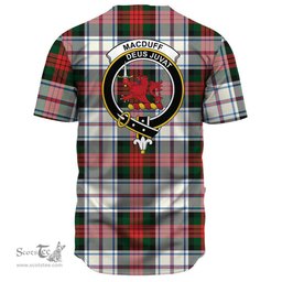 Scottish MacDuff Dress Modern Clan Tartan Baseball Jersey - Crest Classic Scottish Plaid Tartan Plaid