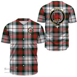 Scottish MacDuff Dress Modern Clan Tartan Baseball Jersey - Crest Classic Scottish Plaid Tartan Plaid