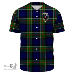 Scottish Colquhoun Modern Clan Tartan Baseball Jersey - Crest Classic Scottish Plaid Tartan Plaid