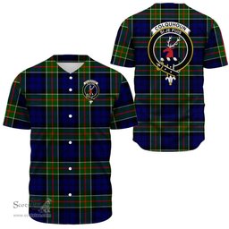 Scottish Colquhoun Modern Clan Tartan Baseball Jersey - Crest Classic Scottish Plaid Tartan Plaid