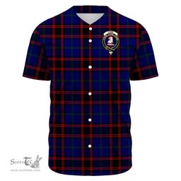 Scottish Home Modern Clan Tartan Baseball Jersey - Crest Classic Scottish Plaid Tartan Plaid