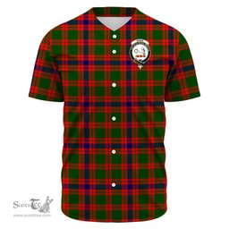 Scottish Skene Modern Clan Tartan Baseball Jersey - Crest Classic Scottish Plaid Tartan Plaid