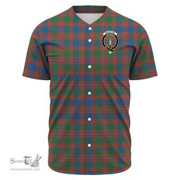 Scottish MacIntyre Ancient Clan Tartan Baseball Jersey - Crest Classic Scottish Plaid Tartan Plaid